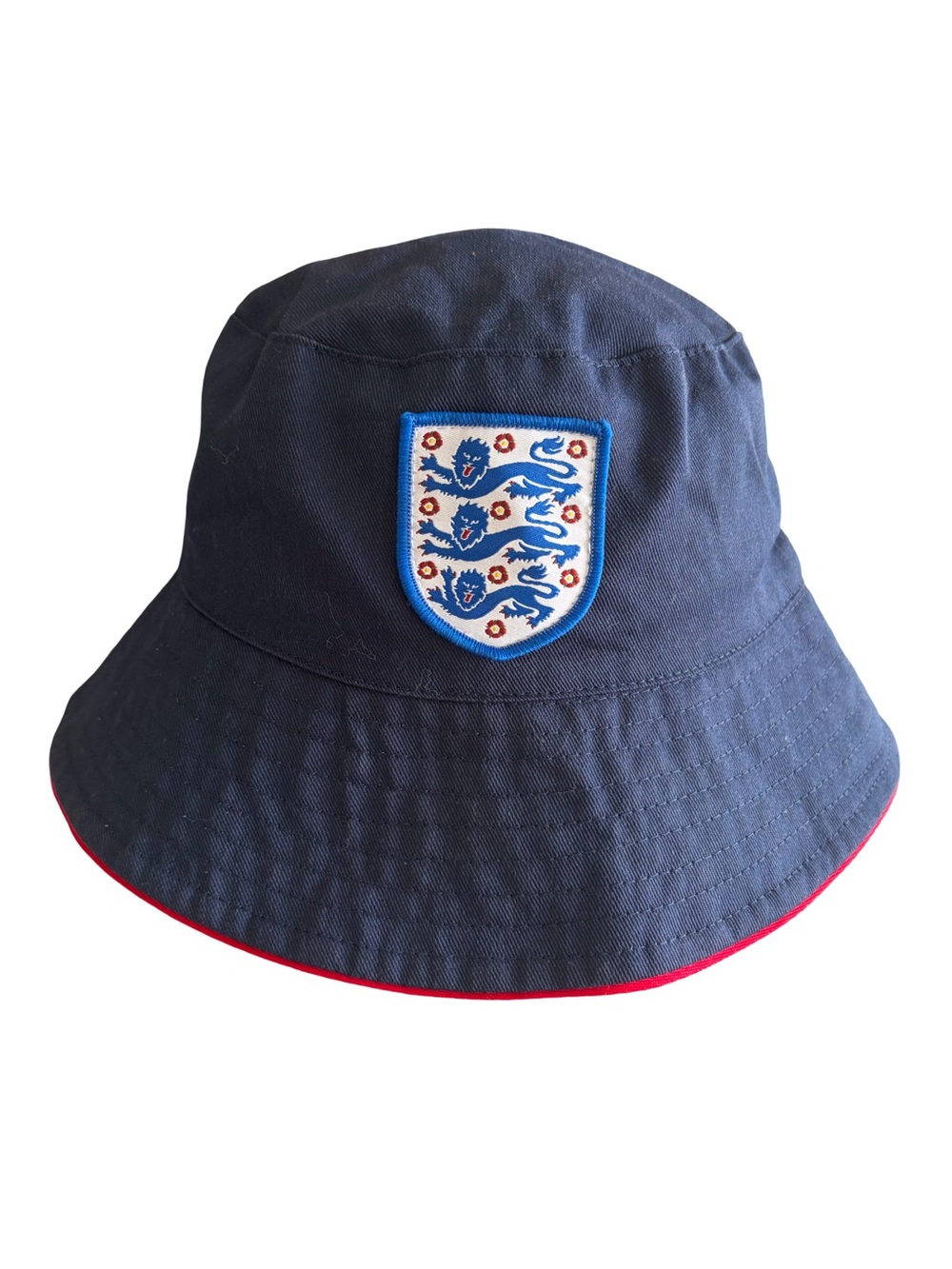England Football Three Lions Navy Bucket Hat Kids 7-10 Years Soccer FIFA Style